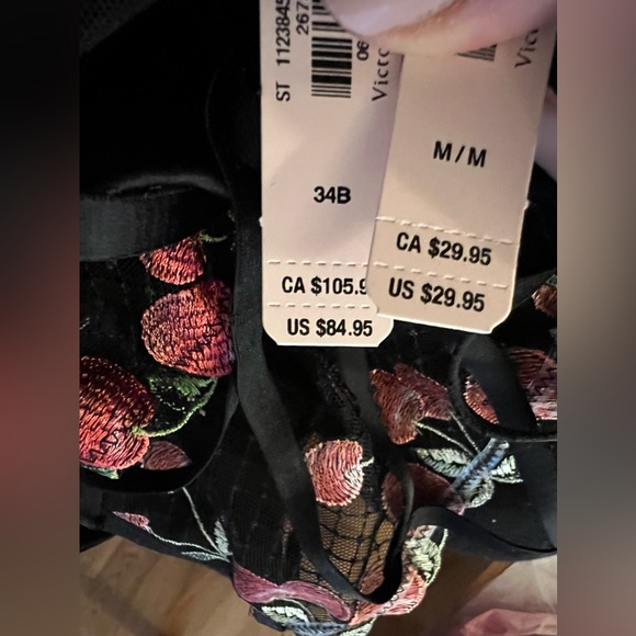 $1̶2̶0̶ Victoria’s Secret Very Sexy Embroidered  Longline Corset Bra & Panty - Picture 2 of 4